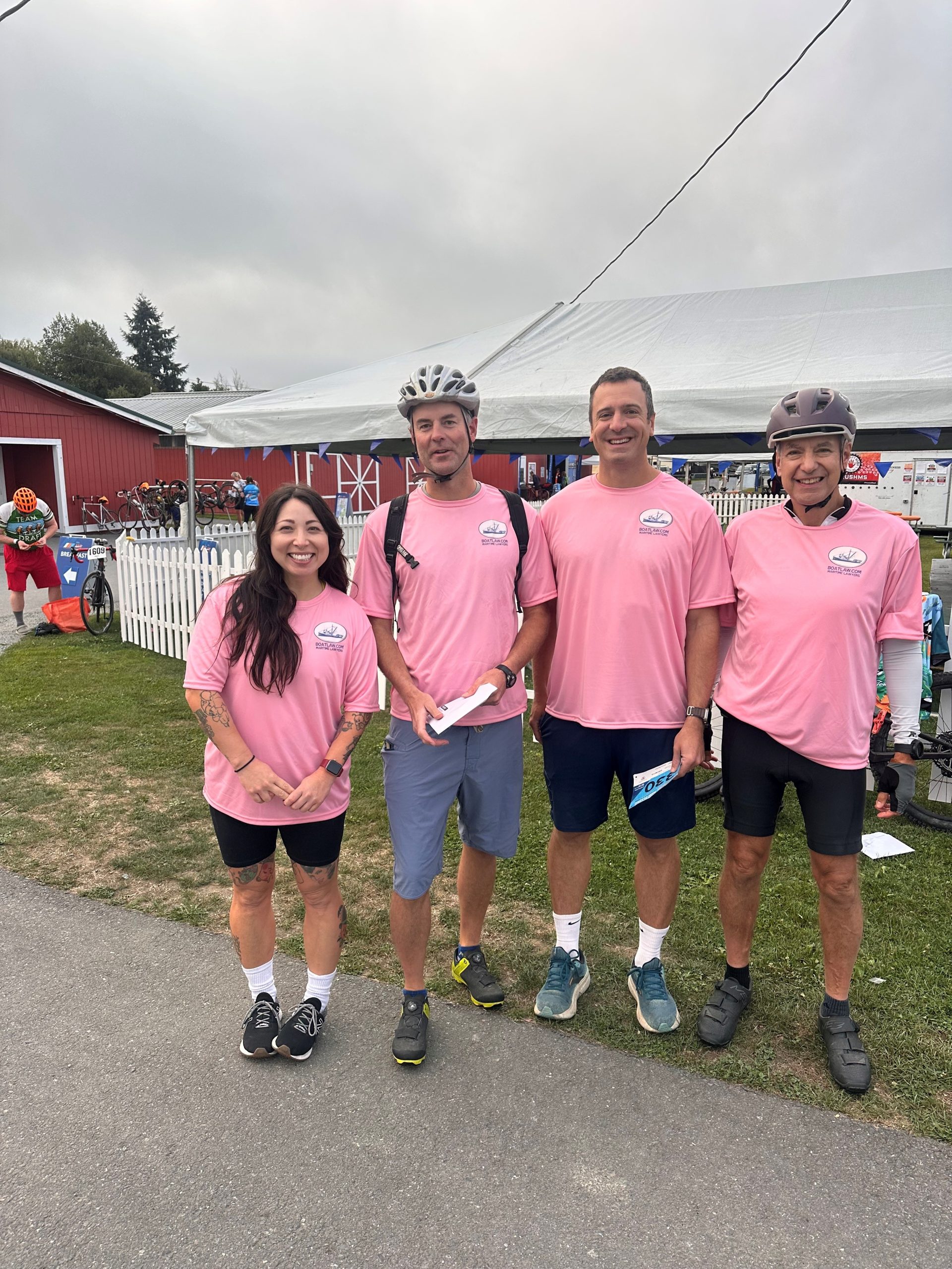 Team BoatLaw ready to ride in the 2025 MS Deception Pass Classic