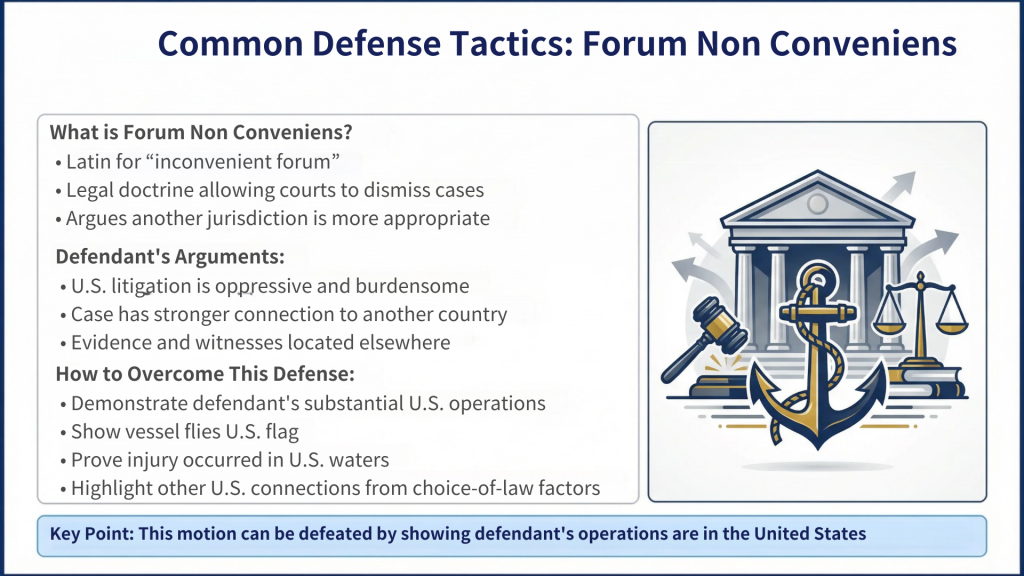 form non conveniens defense