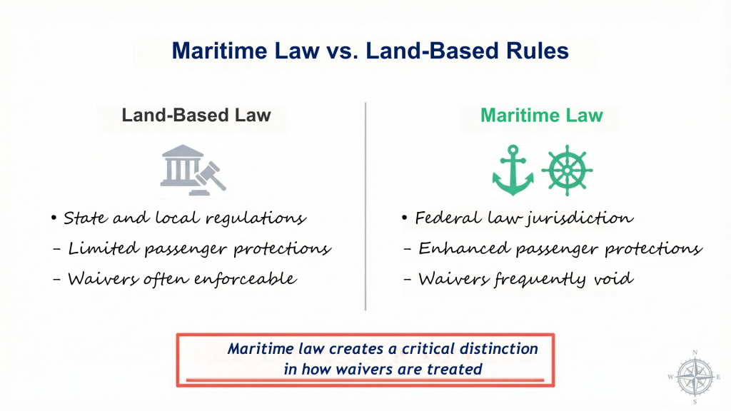 maritime law vs land-based law