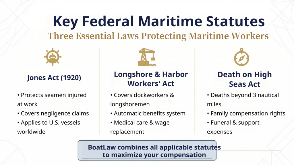 most important federal maritime statues (laws)