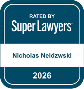 Super Lawyers badge recognizing Nicholas Neidzwski